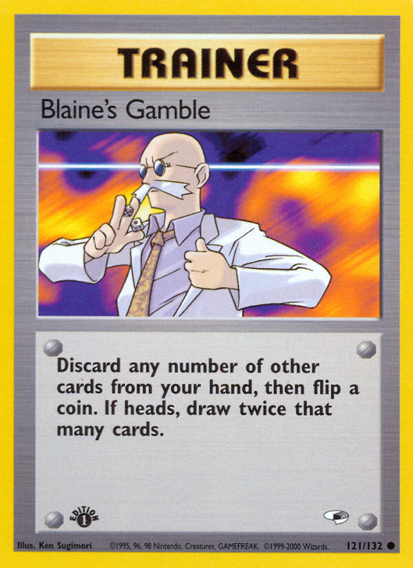 Gym Heroes Blaine's Gamble #121/132 first edition